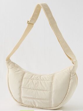 OFFLINE By Aerie Puff Love Crescent Bag In Natural Yellow